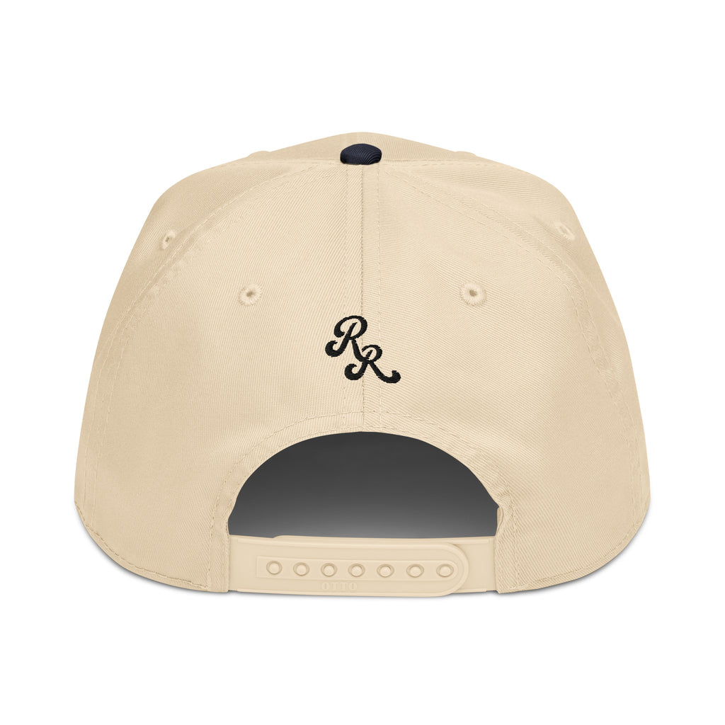 Navy/Natural, Black Embroidery