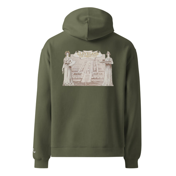 Cypress Cleveland The Forest City oversized hoodie, back view