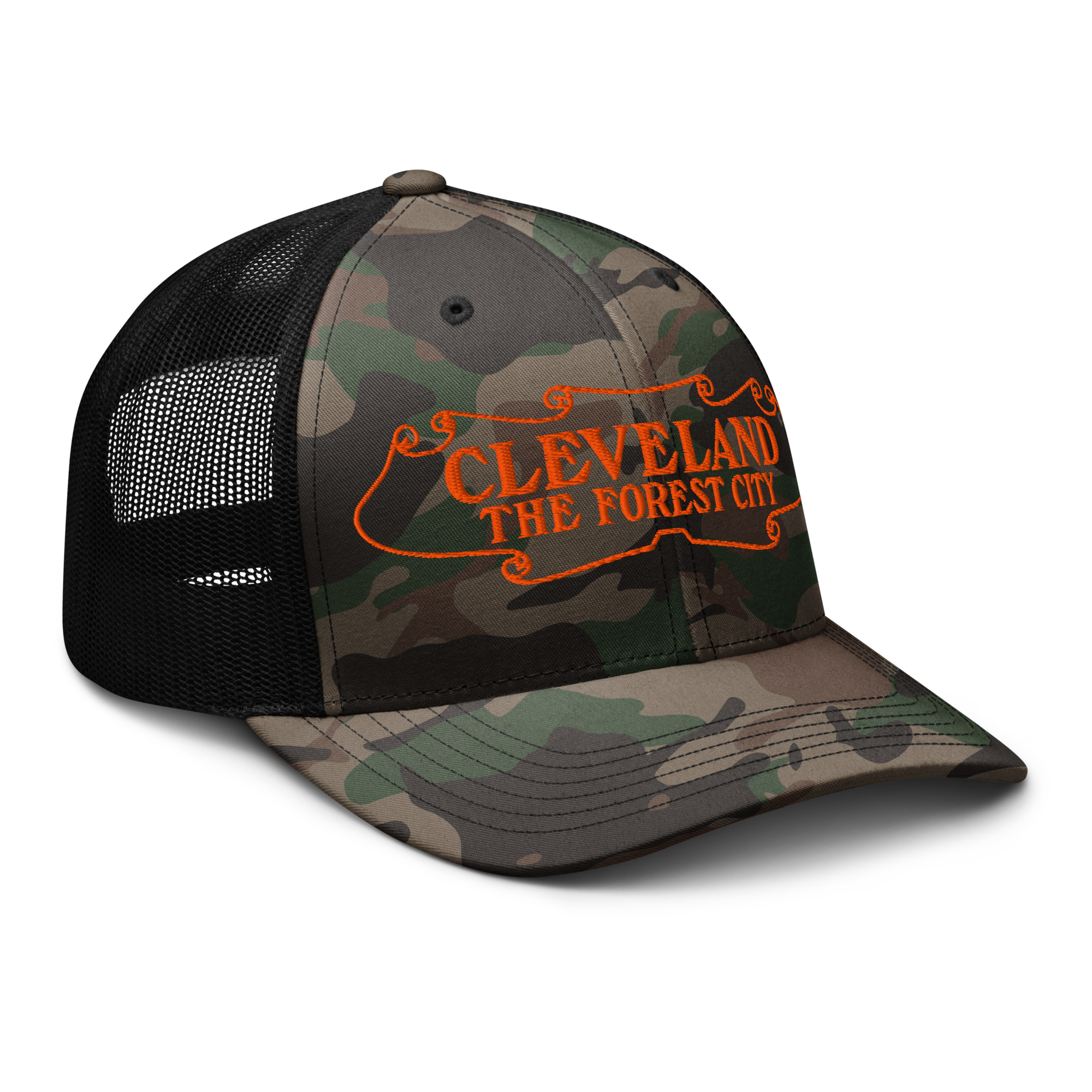 Black Camo/Orange Side