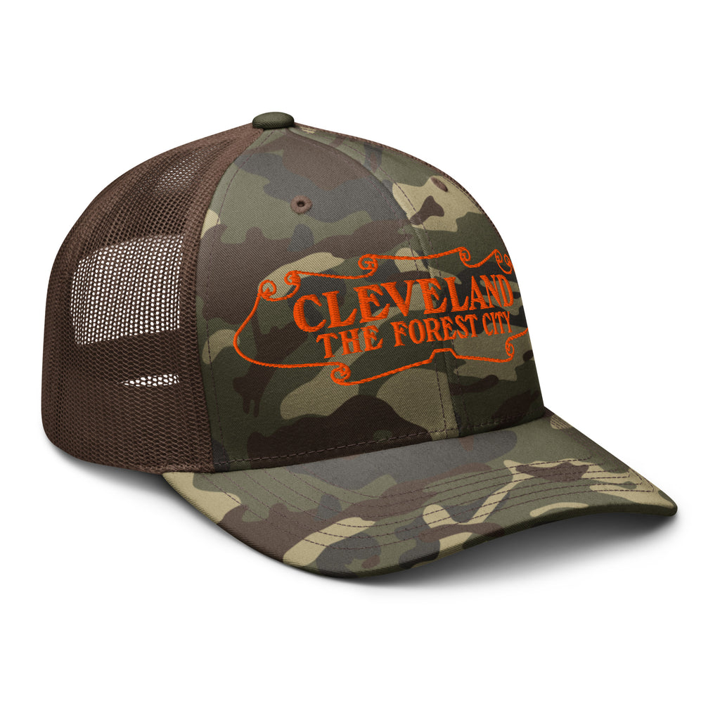 Brown Camo/Orange Side