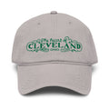 Cleveland The Heart of Forest City Washed Cap in gray, front view