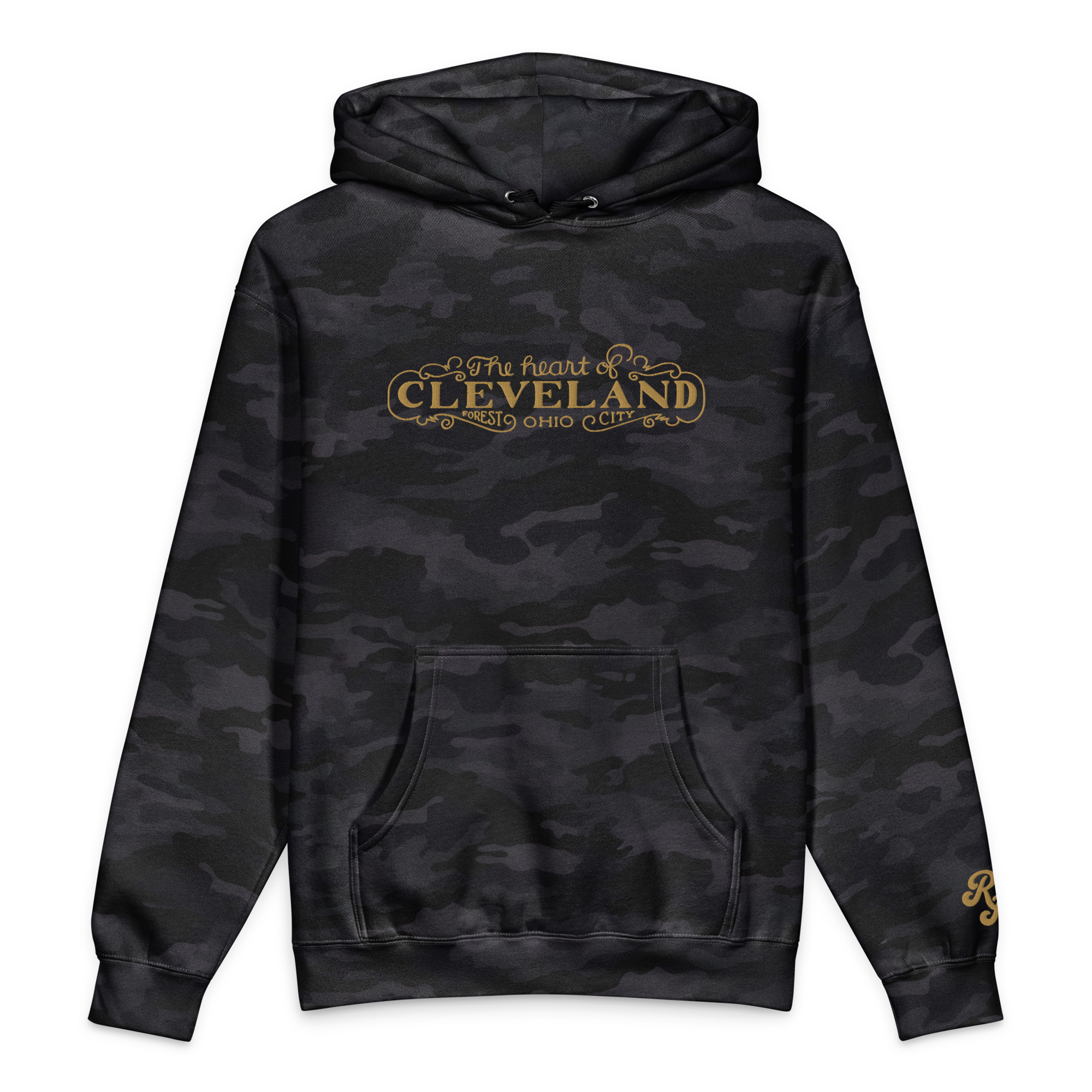 The Heart of Forest City Camouflage Unisex Heavyweight Hooded Sweatshirt