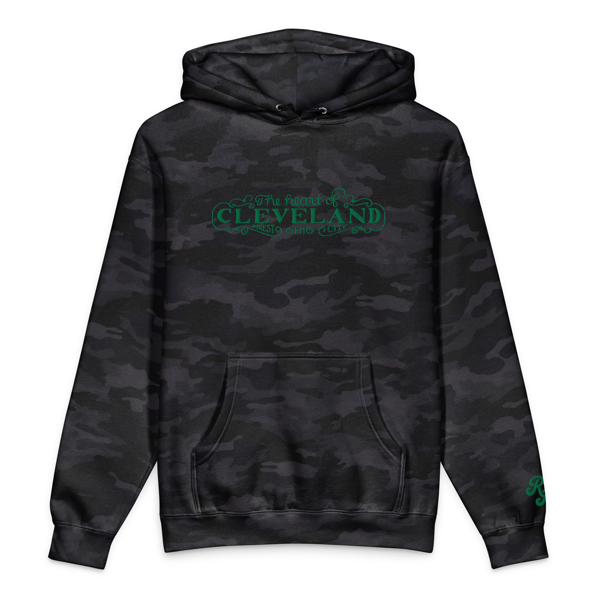 The Heart of Forest City Camouflage Unisex Heavyweight Hooded Sweatshirt