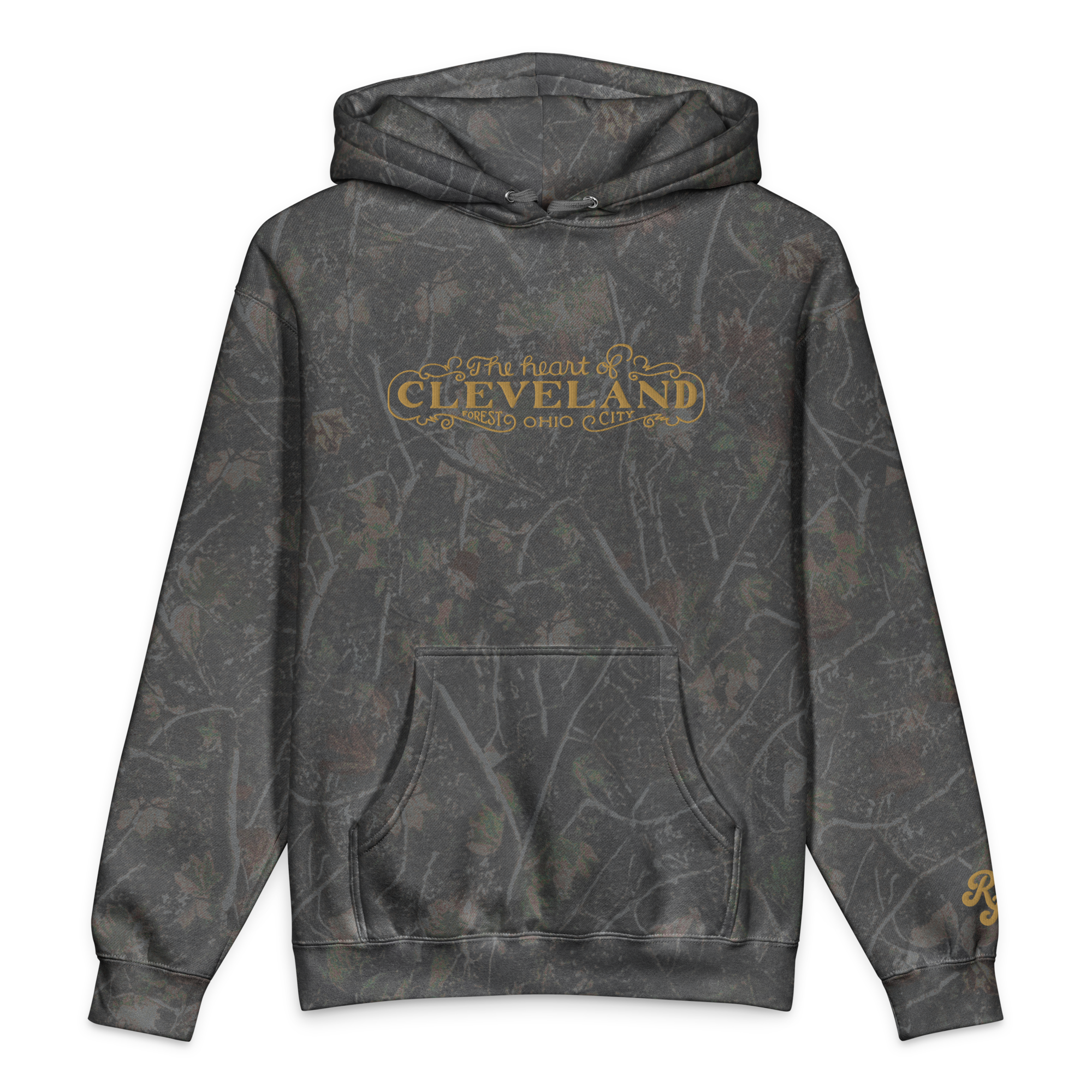 The Heart of Forest City Camouflage Unisex Heavyweight Hooded Sweatshirt