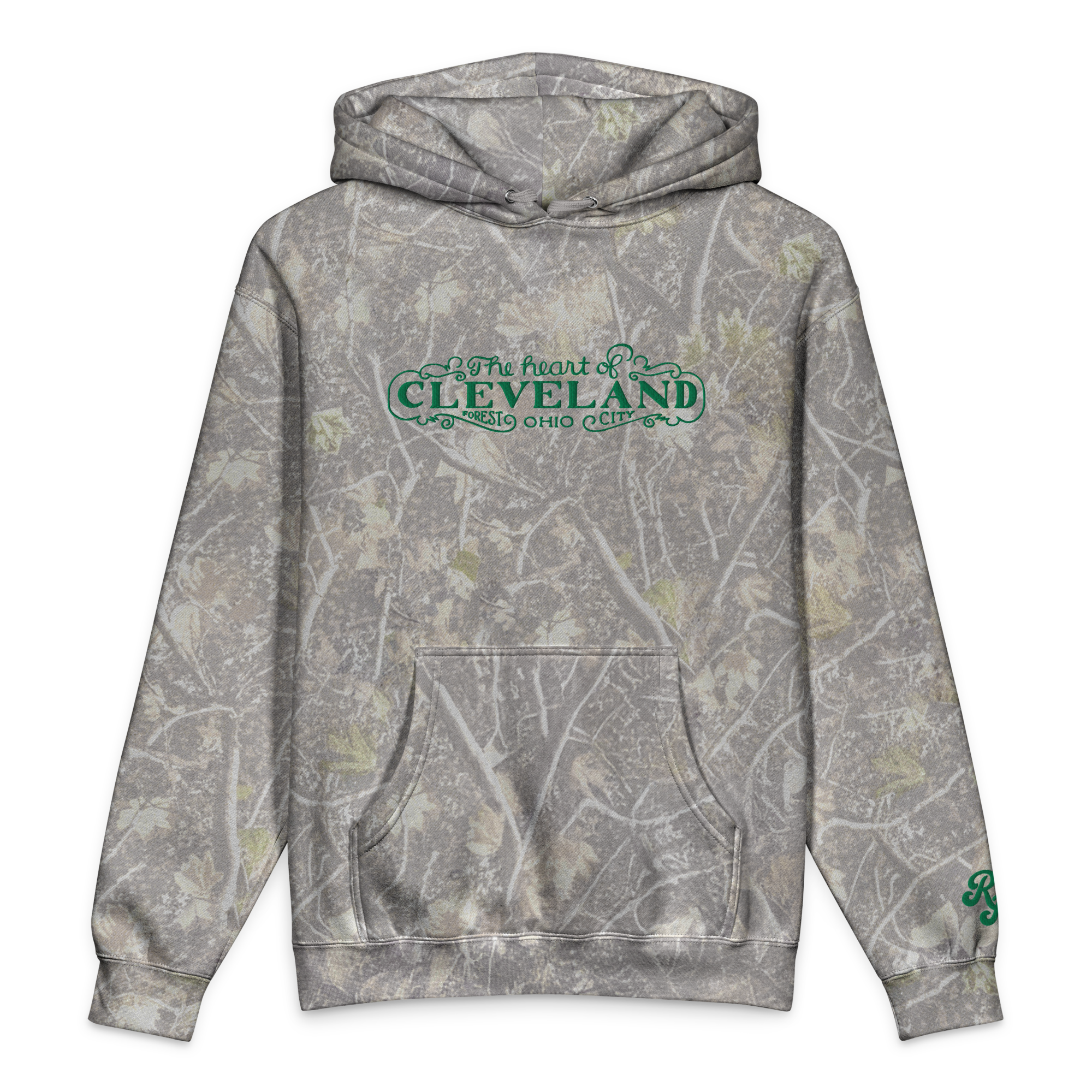The Heart of Forest City Camouflage Unisex Heavyweight Hooded Sweatshirt