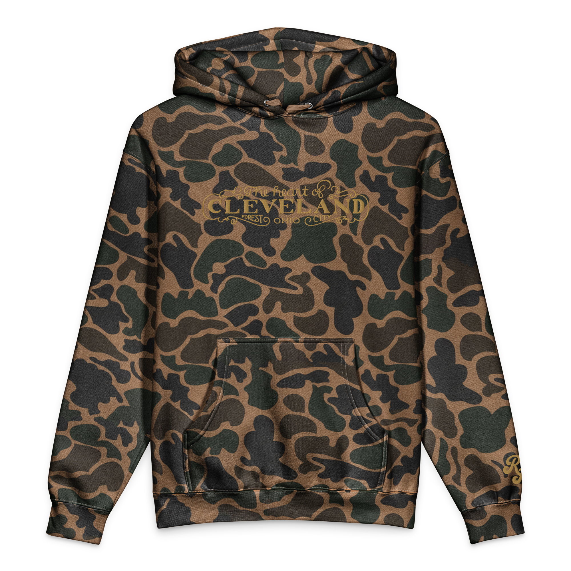 The Heart of Forest City Camouflage Unisex Heavyweight Hooded Sweatshirt