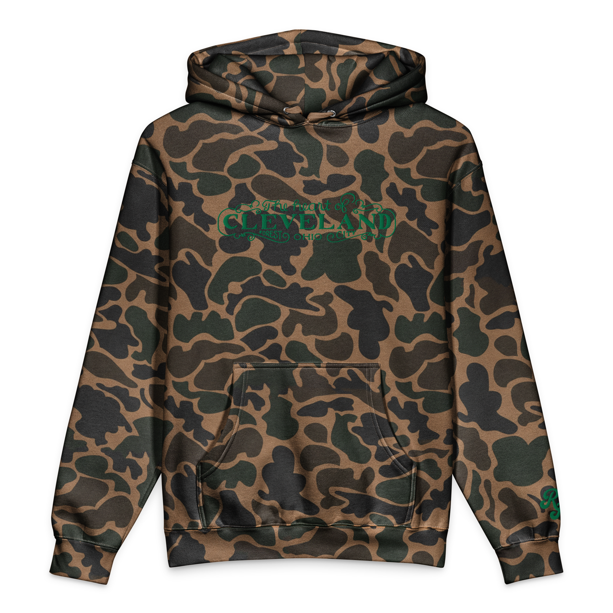 The Heart of Forest City Camouflage Unisex Heavyweight Hooded Sweatshirt