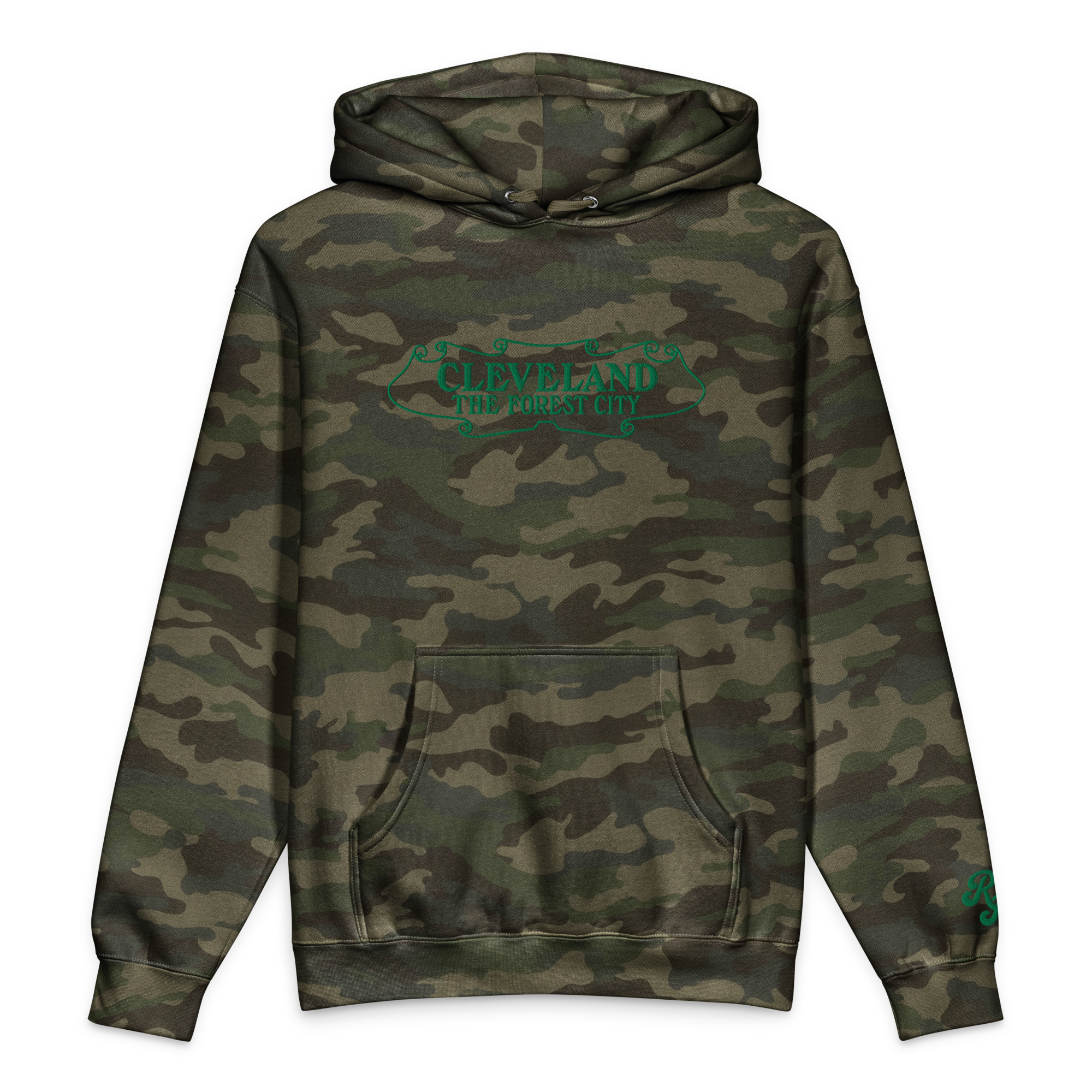 Forest City Camouflage Unisex Heavyweight Hooded Sweatshirt