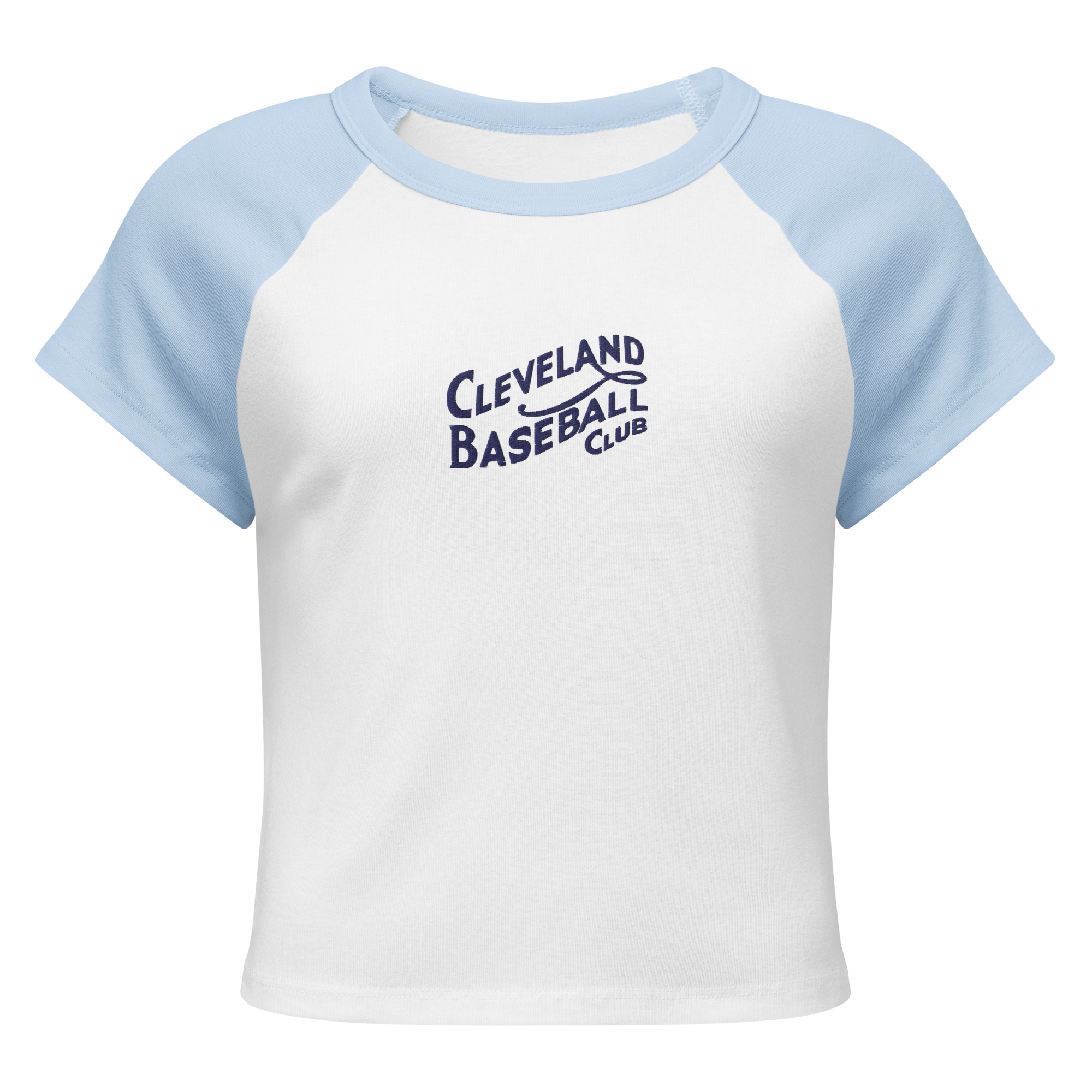 1908 Cleveland Baseball Club Women’s Micro Rib Raglan Baby Tee