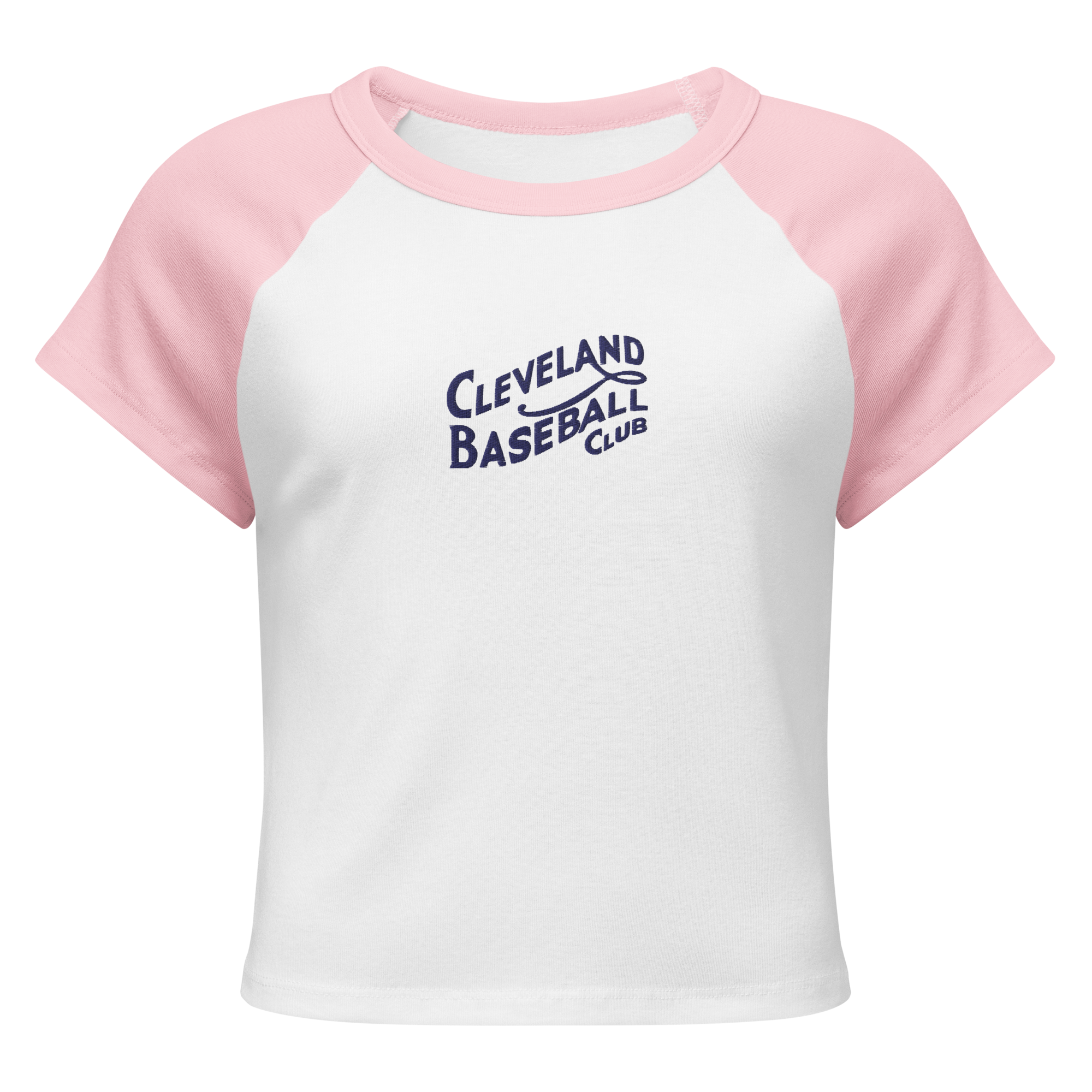1908 Cleveland Baseball Club Women’s Micro Rib Raglan Baby Tee